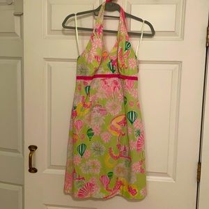 Lilly Pulitzer Derby Days halter dress.